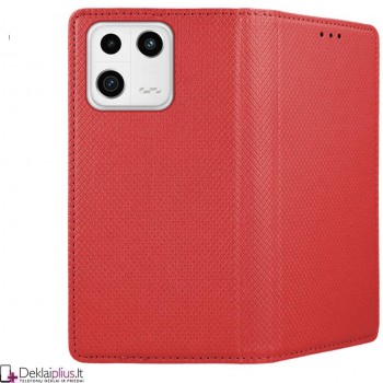 Telone atverčiamas dėklas - raudonas Xiaomi 13 Telone atverčiamas dėklas - raudonas Xiaomi 13